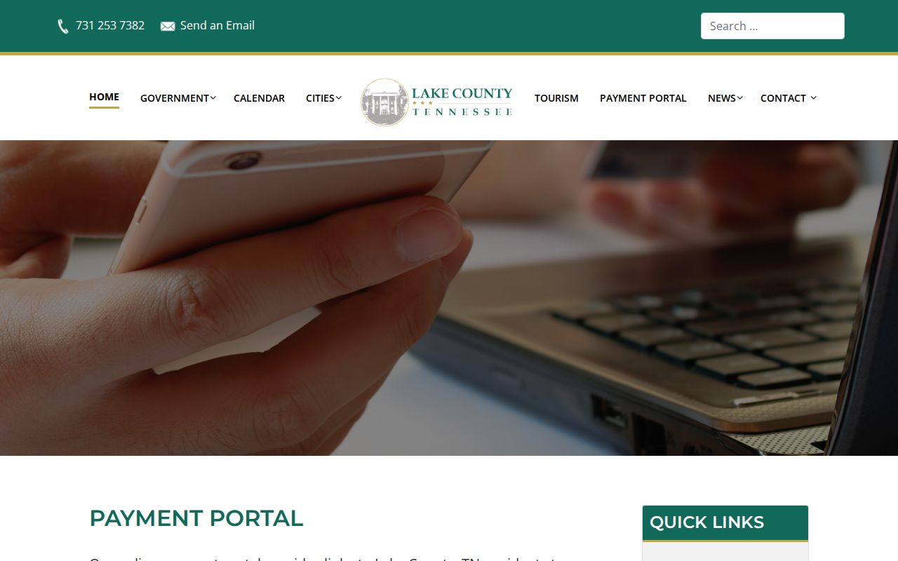 Lake County payment page routing Circuit and General Sessions payments to TnCIS