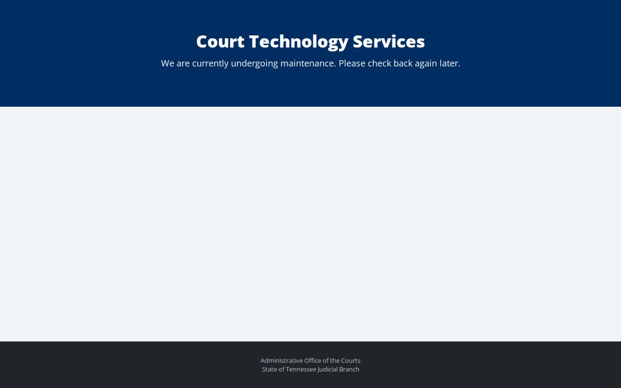Tennessee court directory describing General Sessions jurisdiction