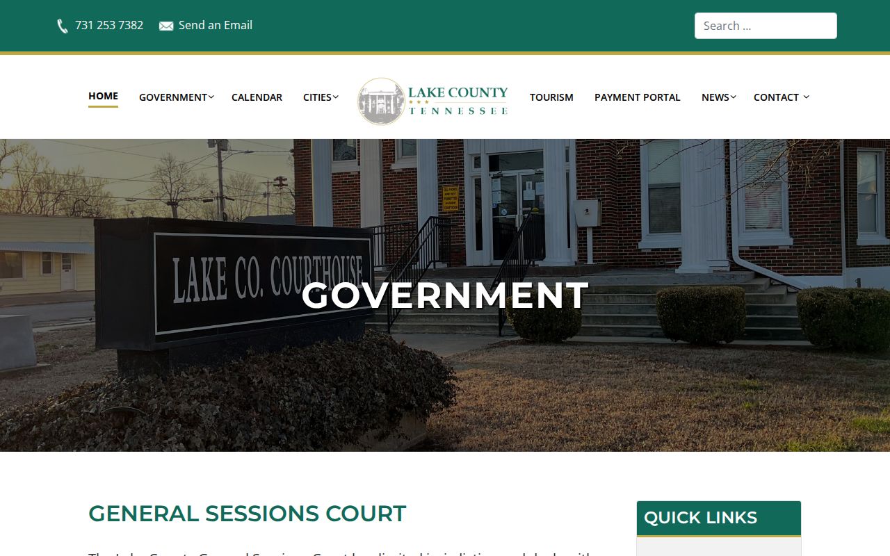 Lake County General Sessions Court information and public document links